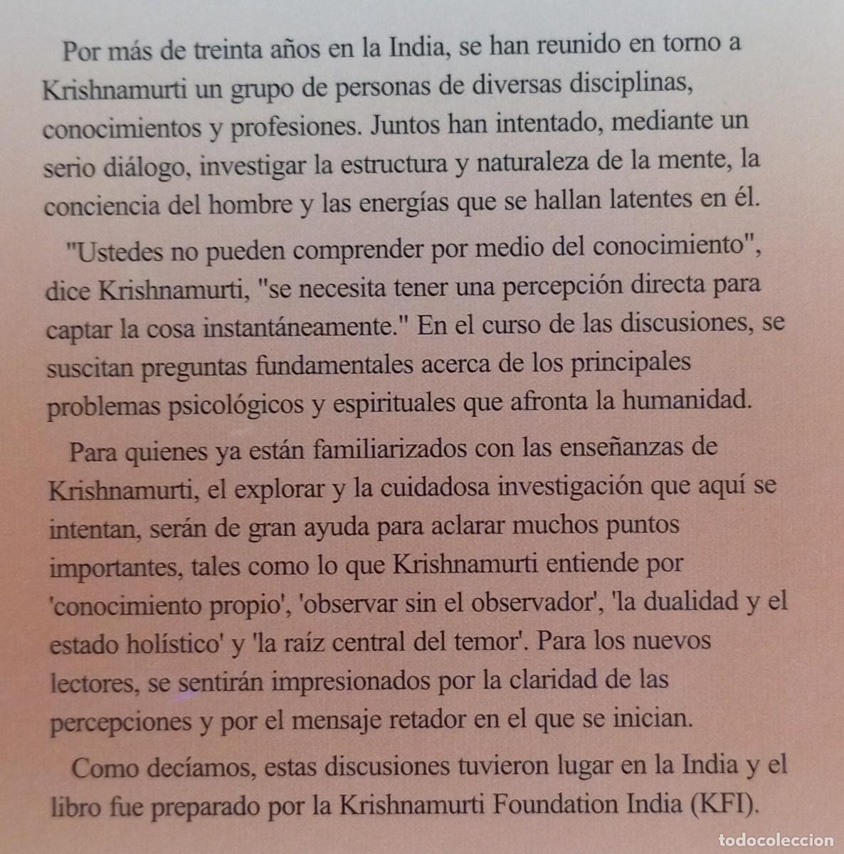 Libros de segunda mano: MAS ALLA DEL PENSAMIENTO - J. KRISHNAMURTI - SIRIO - Foto 2
