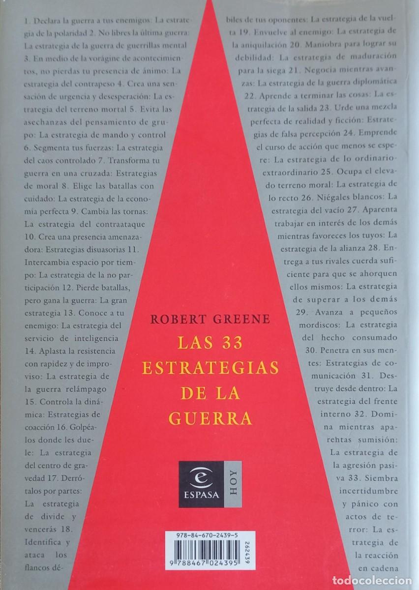 Libros de segunda mano: LAS 33 ESTRATEGIAS DE LA GUERRA - ROBERT GREENE - Foto 2