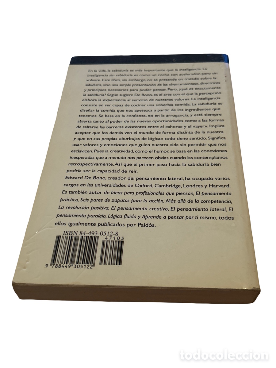 Libros de segunda mano: Manual de la sabidur&iacute;a edward de bono - Foto 2