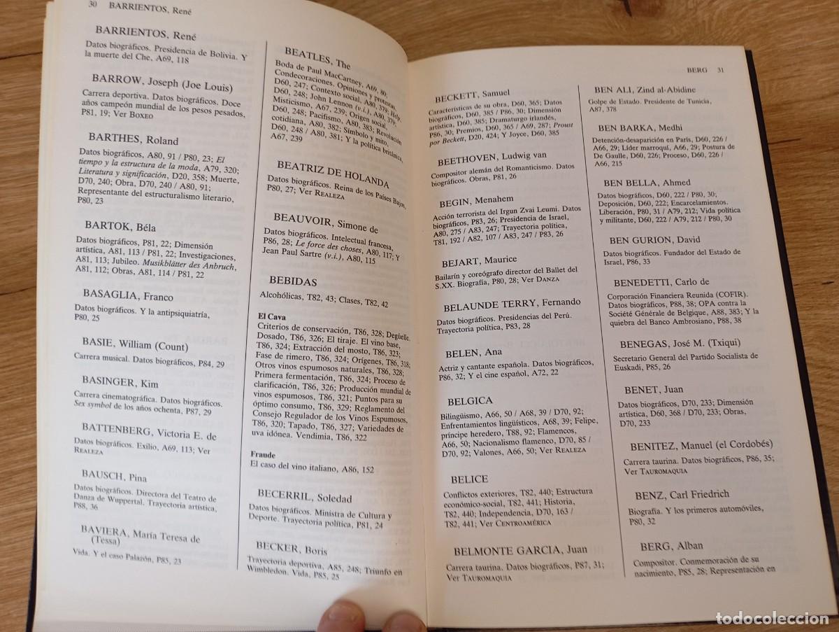 Libros de segunda mano: &Iacute;ndice general 1899-1988 difusora internacional - Foto 4