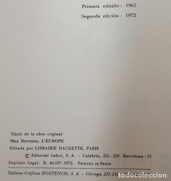 Libros de segunda mano: MAX DERRUAU, EUROPA, EDITORIAL LABOR 1972 - Foto 5