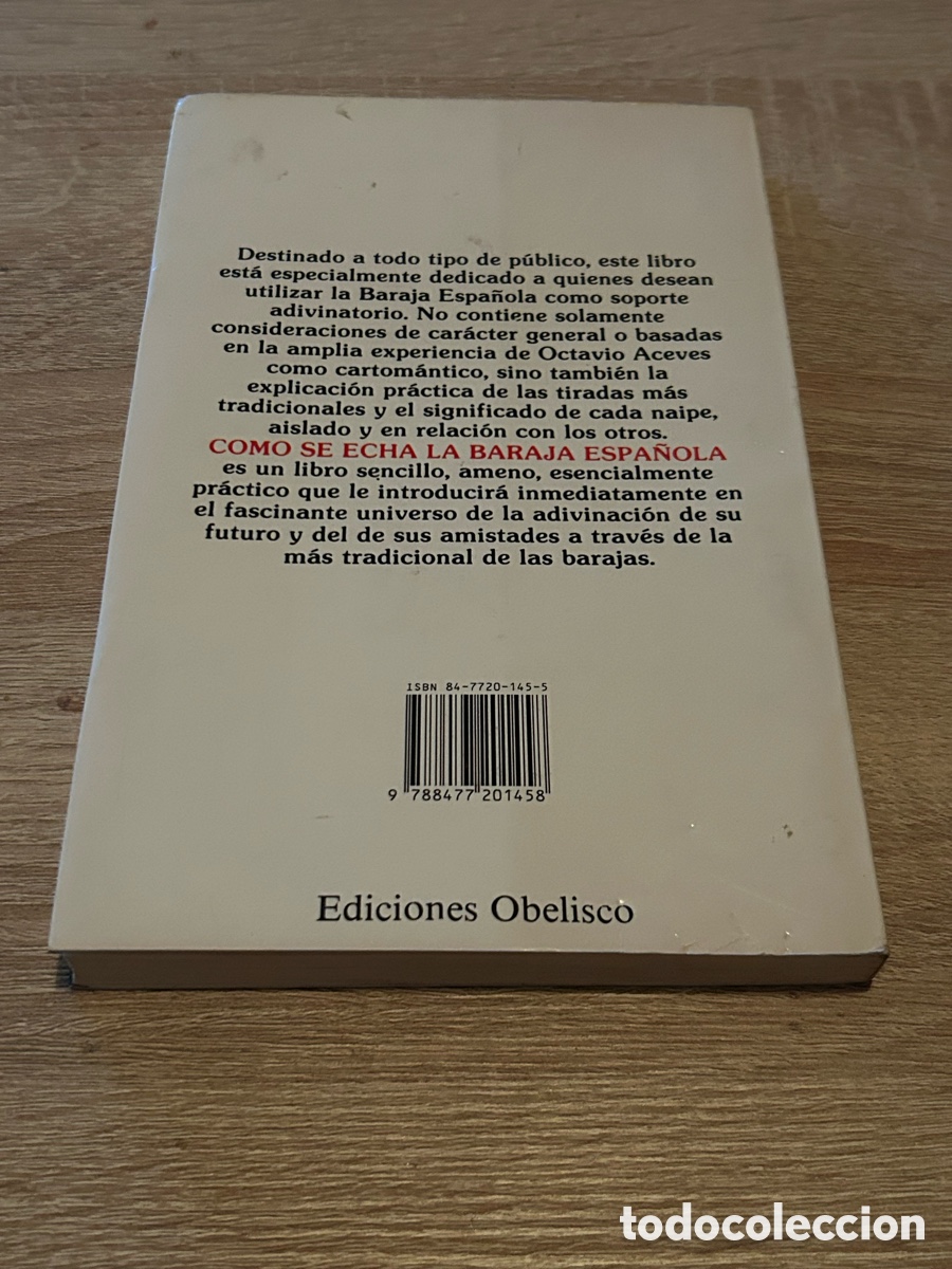 Libros de segunda mano: C&oacute;mo se echa la baraja espa&ntilde;ola, Octavio Aceves - Foto 2