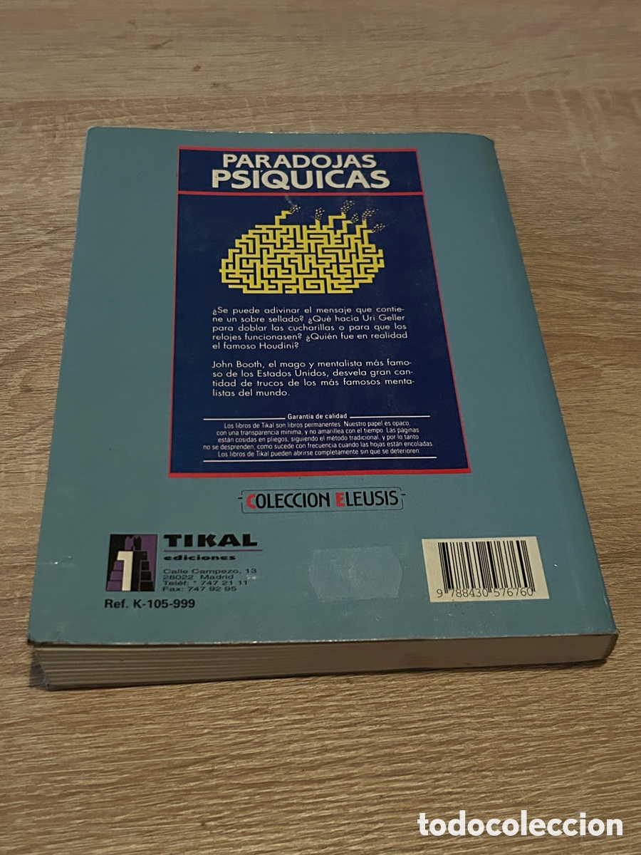 Libros de segunda mano: Paradojas ps&iacute;quicas John booth - Foto 2