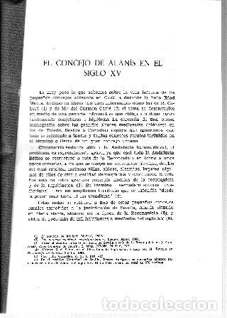 Libri di seconda mano: EL CONCEJO DE ALANIS EN EL SIGLO XV. - GONZALEZ JIMENEZ M.