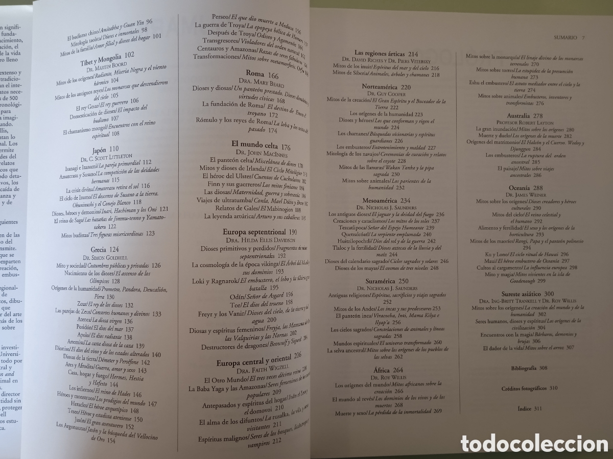 Libros de segunda mano: Mitolog&iacute;a, gu&iacute;a ilustrada de los mitos del mundo. - Foto 5