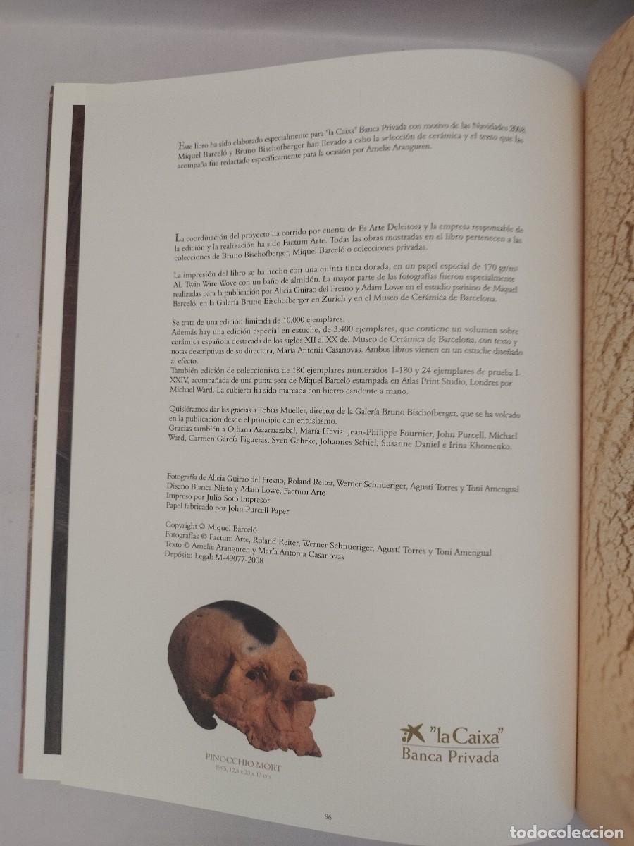 Libros de segunda mano: Miquel Barcel&oacute;. Conjeturas sobre vasijas. La Caixa, 2008. - Foto 15