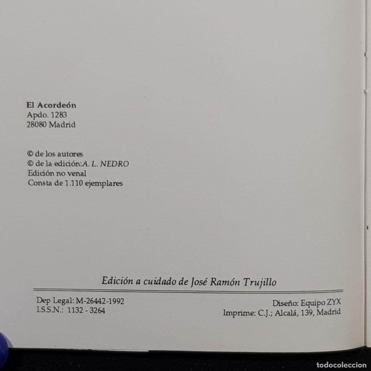 Libros de segunda mano: S&Eacute;PTIMA ENTREGA - EL ACORDE&Oacute;N - NEDRO - 1994 / 2085 - Foto 3