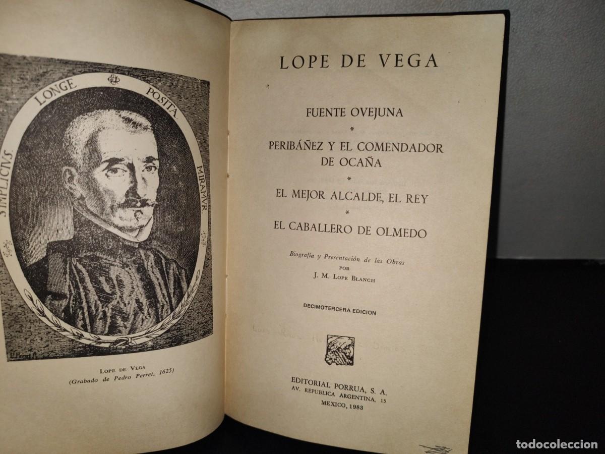 Libros de segunda mano: 103- VARIAS OBRAS DE LOPE DE VEGA - EDITORIAL PORR&Uacute;A - Foto 4
