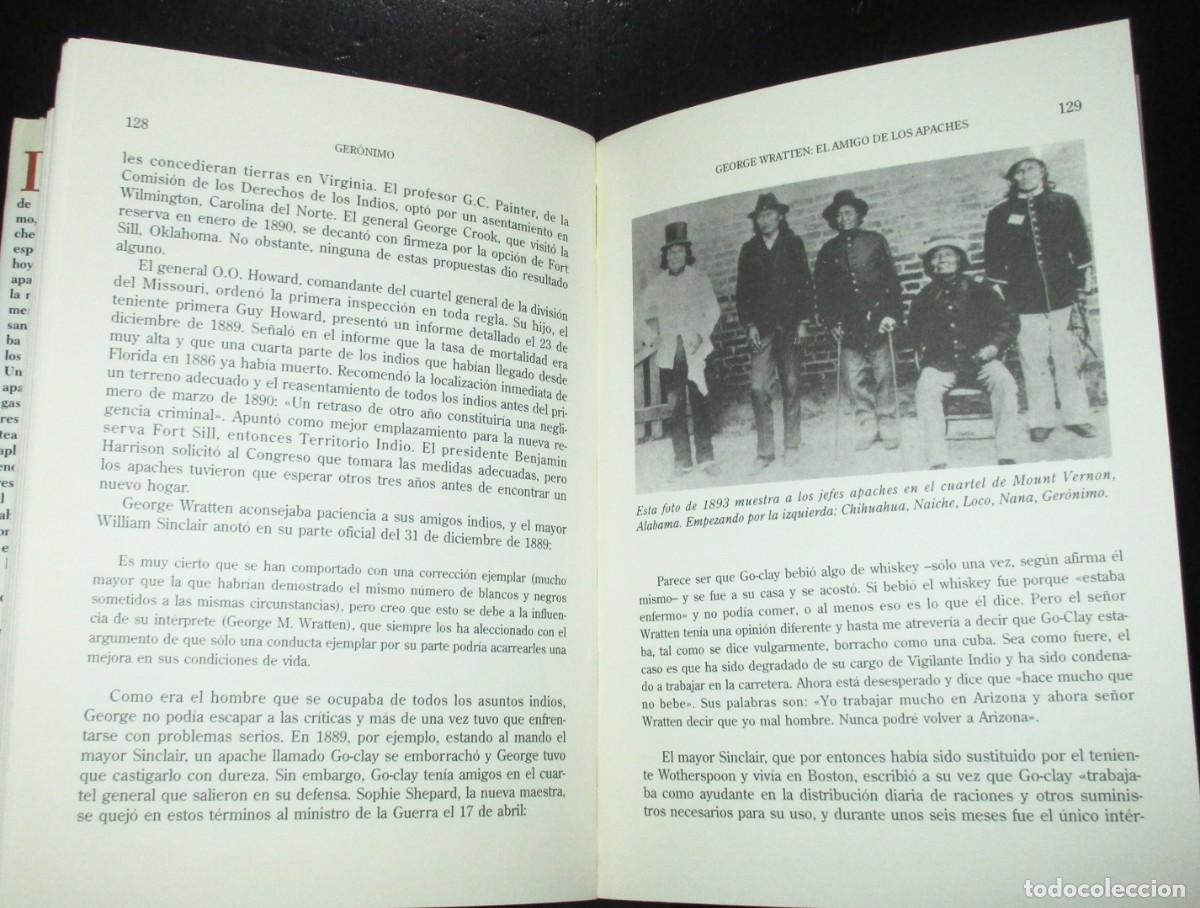 Libros de segunda mano: GER&Oacute;NIMO. EL FINAL DE LAS GUERRAS APACHES. EDICI&Oacute;N DE SONNICHSEN. HESPERUS, 1993. - Foto 4