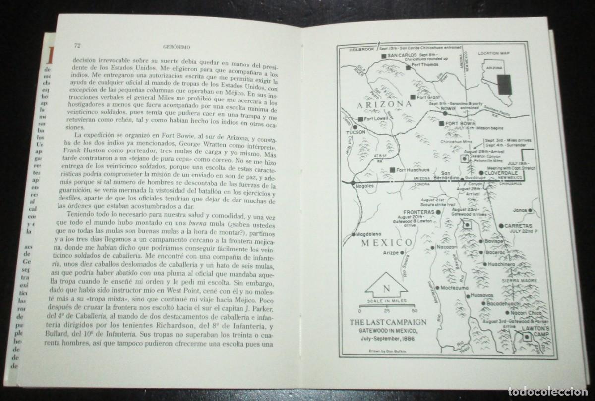 Libros de segunda mano: GER&Oacute;NIMO. EL FINAL DE LAS GUERRAS APACHES. EDICI&Oacute;N DE SONNICHSEN. HESPERUS, 1993. - Foto 5