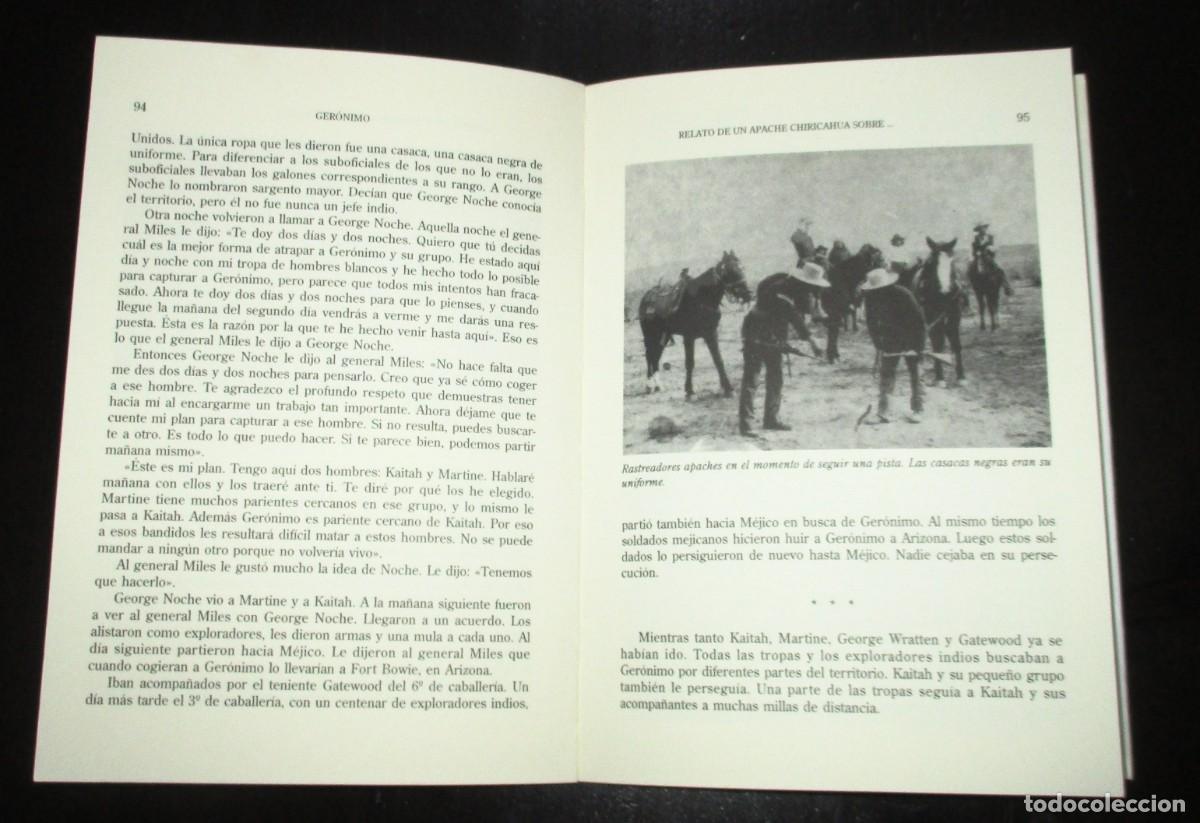Libros de segunda mano: GER&Oacute;NIMO. EL FINAL DE LAS GUERRAS APACHES. EDICI&Oacute;N DE SONNICHSEN. HESPERUS, 1993. - Foto 6