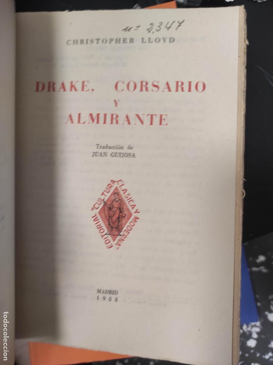 Libros de segunda mano: DRAKE, CORSARIO Y ALMIRANTE. - Lloyd. Christopher, - Foto 2