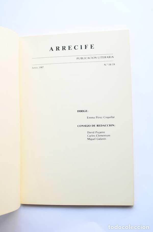 Libros de segunda mano: Arrecife. N&ordm; 18 - 19. Junio 1987 - AUTORES VARIOS - Foto 2