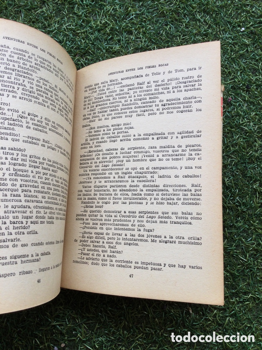 Libros de segunda mano: Libro Aventuras entre los Pieles Rojas - Salgari - Foto 3