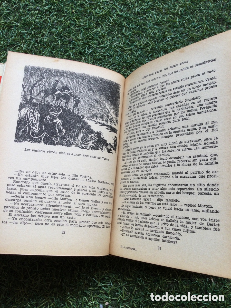 Libros de segunda mano: Libro Aventuras entre los Pieles Rojas - Salgari - Foto 4