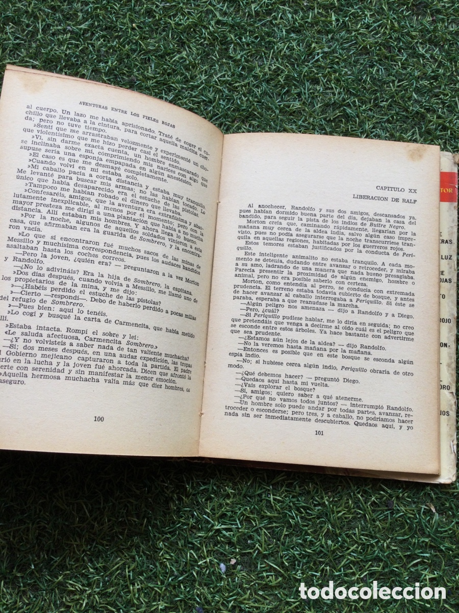 Libros de segunda mano: Libro Aventuras entre los Pieles Rojas - Salgari - Foto 5