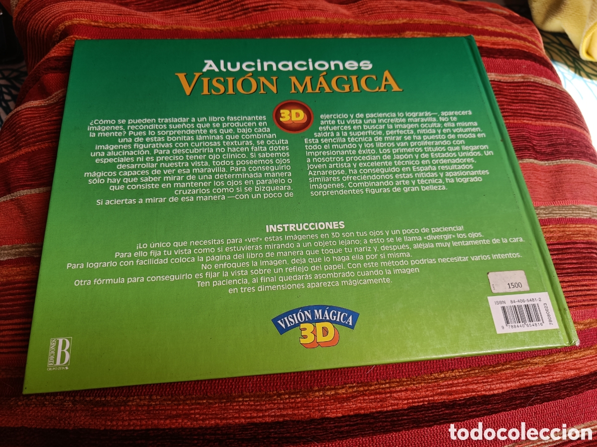 Libros de segunda mano: ALUCINACIONES VISI&Oacute;N M&Aacute;GICA LIBRO JUEGO 3D EDICIONES B - Foto 3