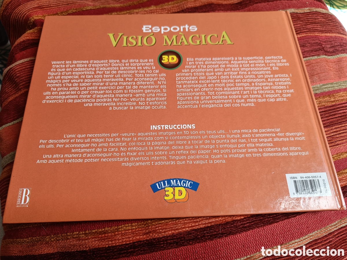 Libros de segunda mano: VISI&Oacute; M&Agrave;GICA ESPORTS . LIBRO JUEGO 3D.EDICIONES B. EN CATAL&Agrave; - Foto 2