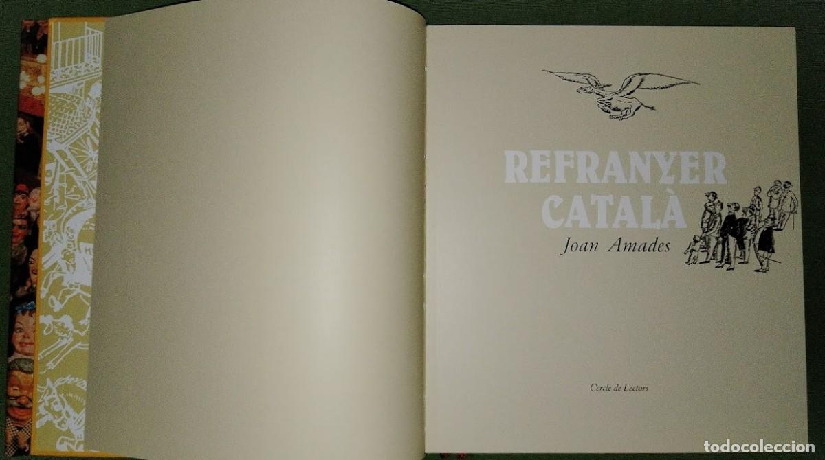 Libros de segunda mano: REFRANYER CATAL&Agrave; - JOAN AMADES - Foto 9
