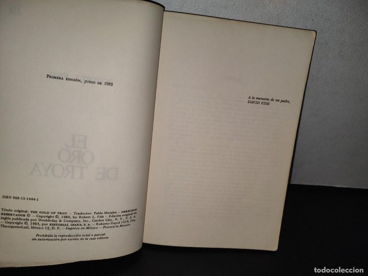 Libros de segunda mano: 104- EL ORO DE TROYA - ROBERT L. FISH - PRIMERA EDICI&Oacute;N, JUNIO DE 1983 - Foto 6