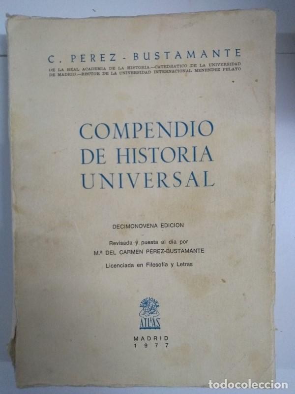 Libros de segunda mano: Compendio de Historia Universal - C. Perez &ndash; Bustamante - Foto 1