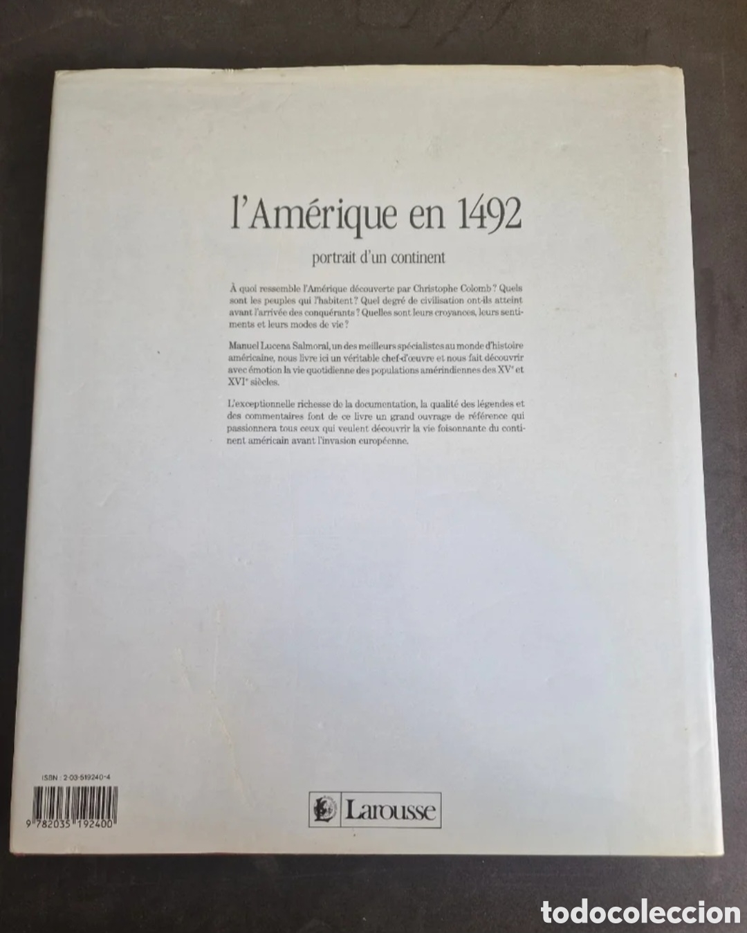 Libros de segunda mano: L Am&eacute;rique en 1492 - Larousse - Foto 2