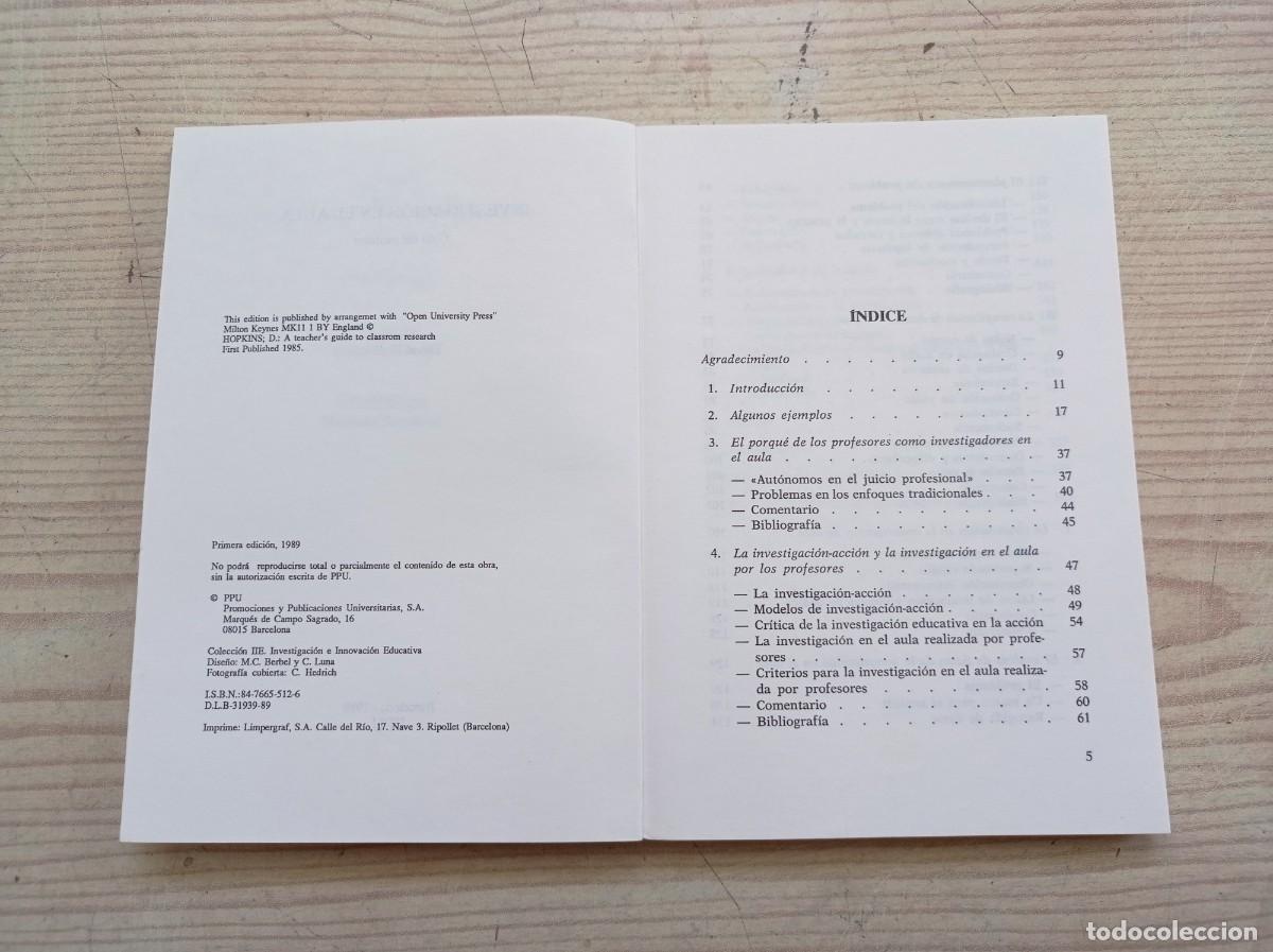 Libros de segunda mano: Investigacion En El Aula - Guia Del Profesor - 1989 - Foto 3