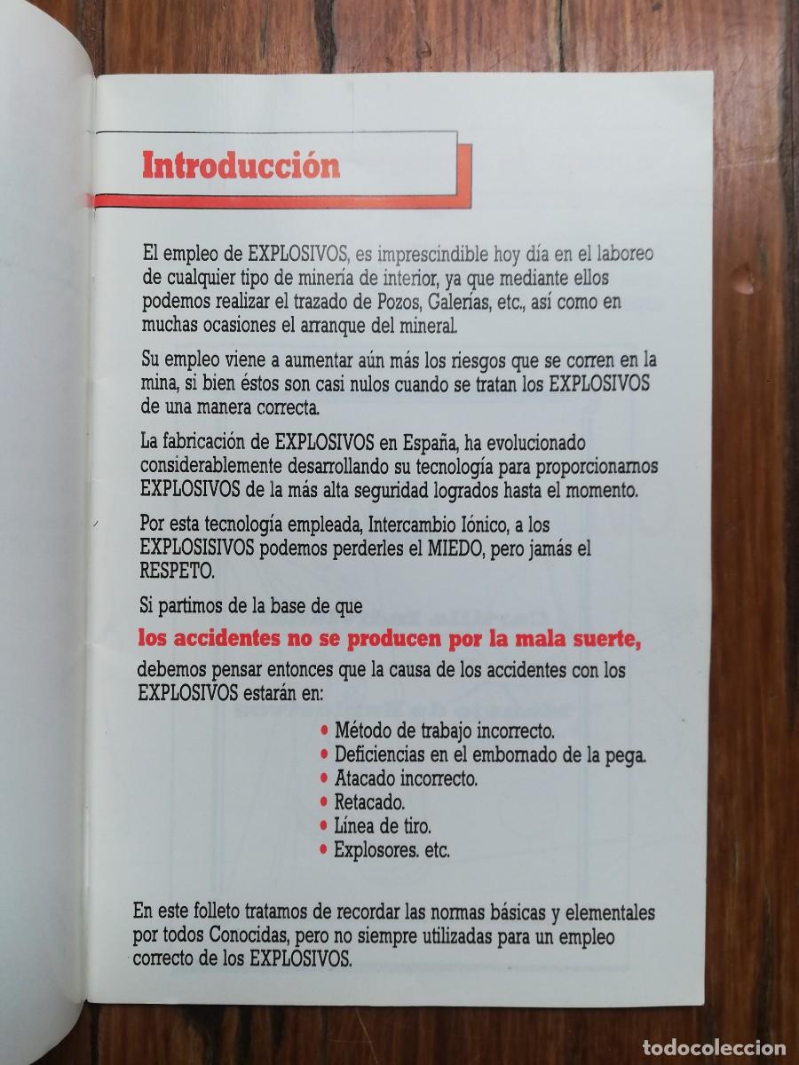 Libros de segunda mano: Librito Normas de Seguridad en el manejo de Explosivos. Mapfre. - Foto 3