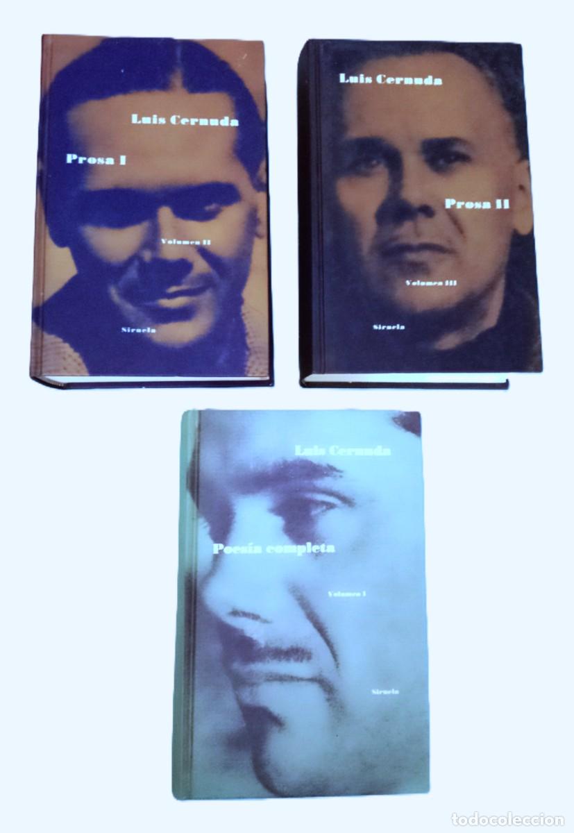 Libros de segunda mano: LUIS CERNUDA &ndash; OBRA COMPLETA. 3 TOMOS (POES&Iacute;A COMPLETA, PROSA I, PROSA II) - Foto 1