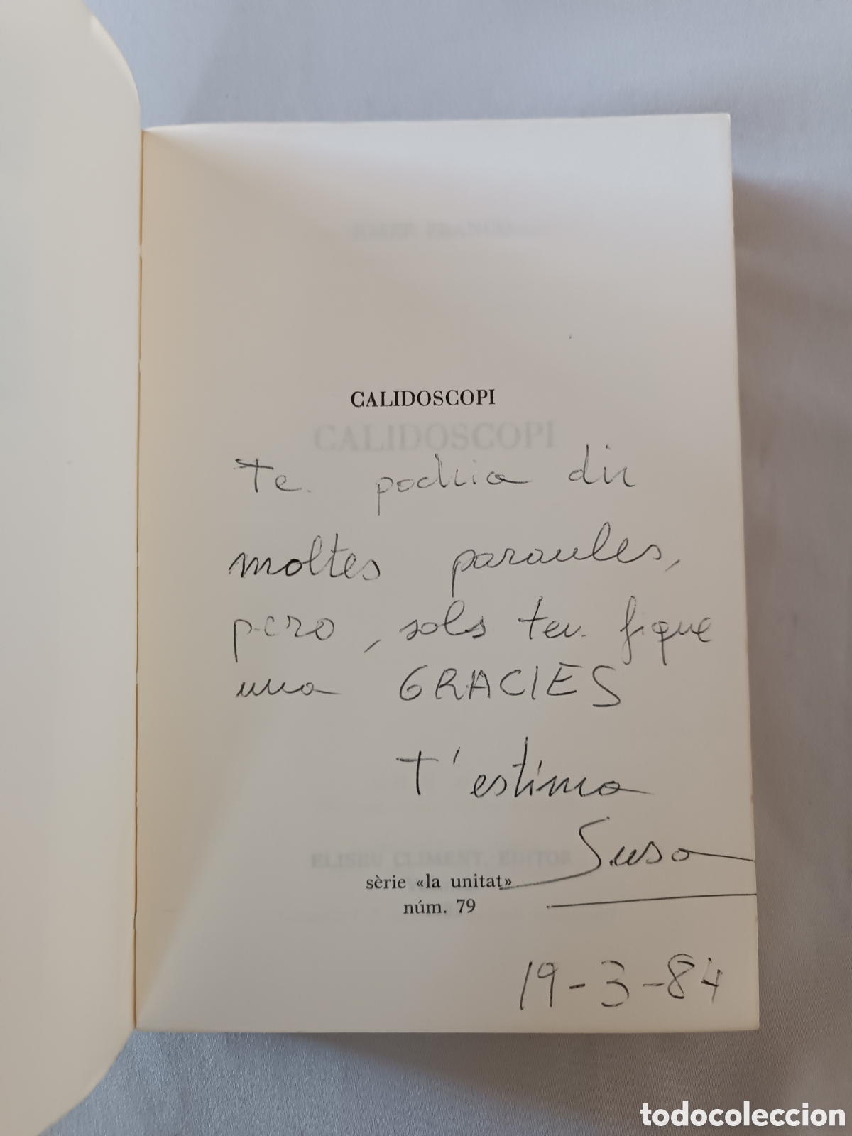 Libros de segunda mano: Calidoscopi. Josep Franco. VALENCI&Agrave; - Foto 2