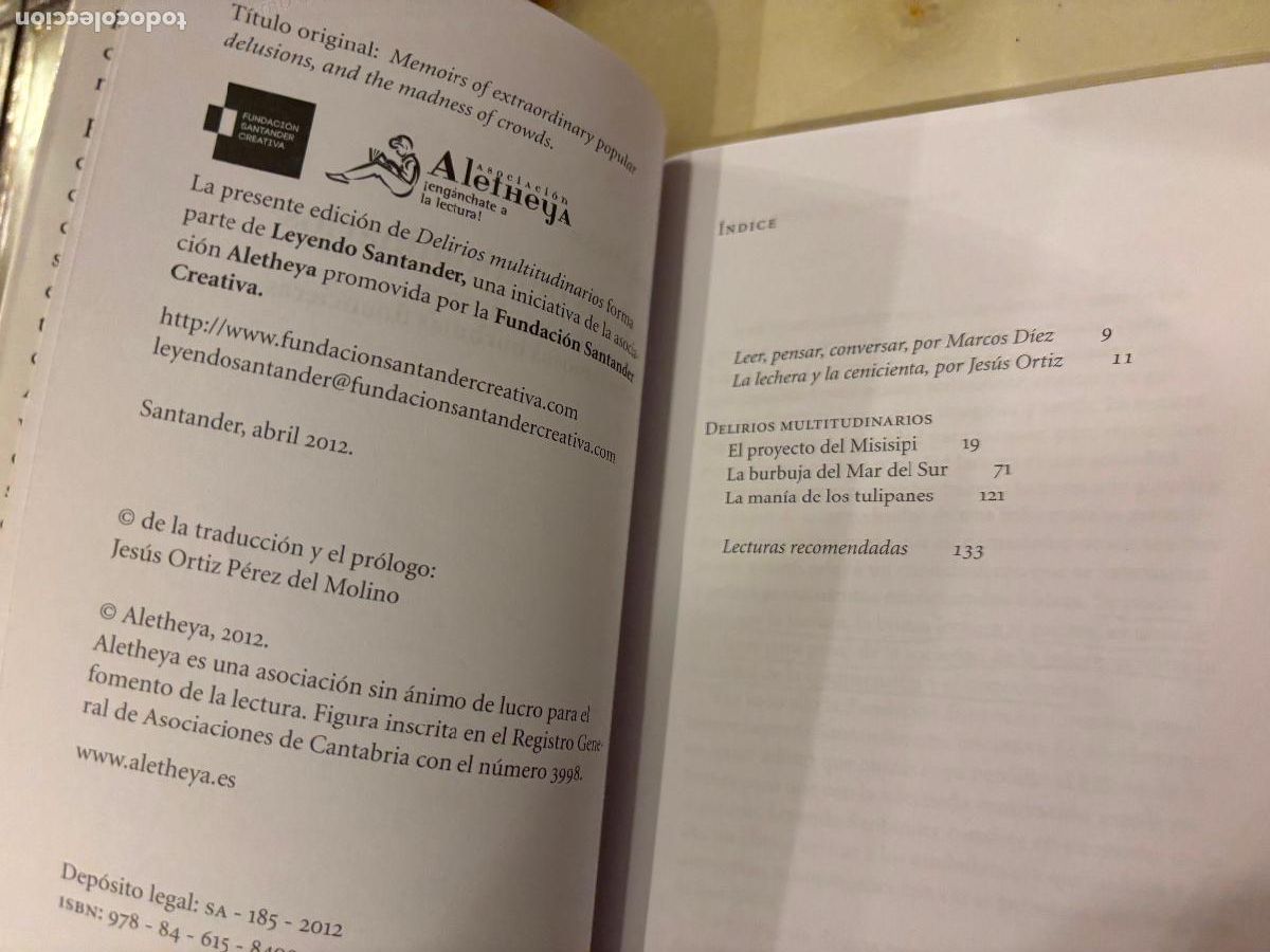 Libros de segunda mano: Delirios multitudinarios. Charles Mackay. - Foto 3