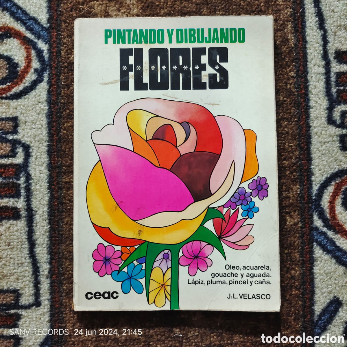 Libros de segunda mano: PINTANDO Y DIBUJANDO FLORES (J.L. VELASCO) (CEAC) - Foto 1