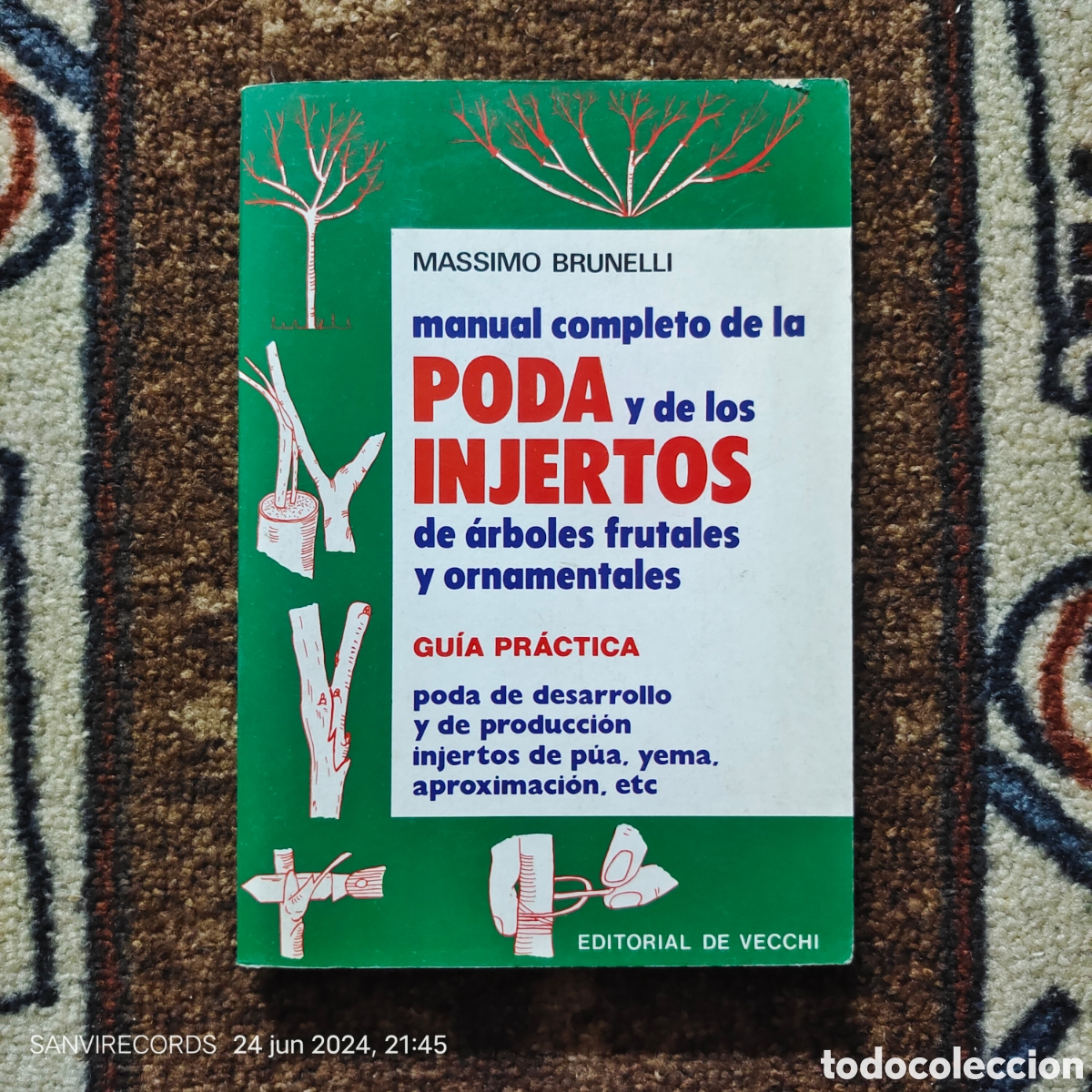 Libros de segunda mano: MANUAL COMPLETO DE LA PODA Y DE LOS INJERTOS (MASSIMO BRUNELLI) (EDITORIAL DE VECCHI) - Foto 1