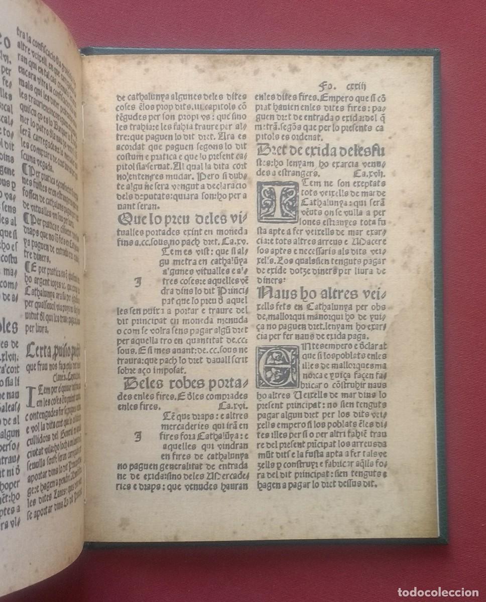 Libros de segunda mano: LLIBRE DEL CONSOLAT DE MAR. EDICI&Oacute; FACS&Iacute;MIL DE LEDICI&Oacute; DE 1523 - NUMERAT 89 de 2000 - Foto 6