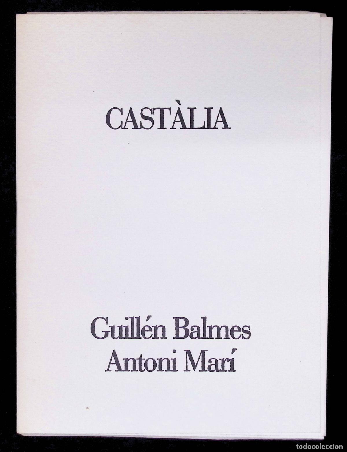 Libros de segunda mano: CAST&Agrave;LIA. - BALMES, Guill&eacute;n i MAR&Iacute;, Antoni. - Foto 1