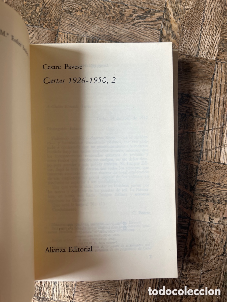 Libros de segunda mano: Cartas 2 vol. - Cesare Pavese - Alianza (1973) - Foto 8