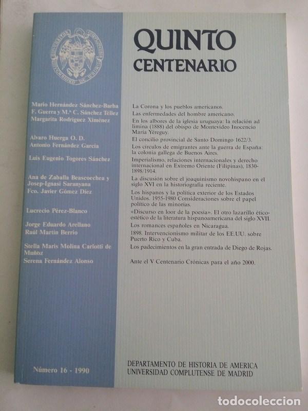 Libros de segunda mano: Quinto centenario. Num. 16 &ndash; 1990 - Foto 1