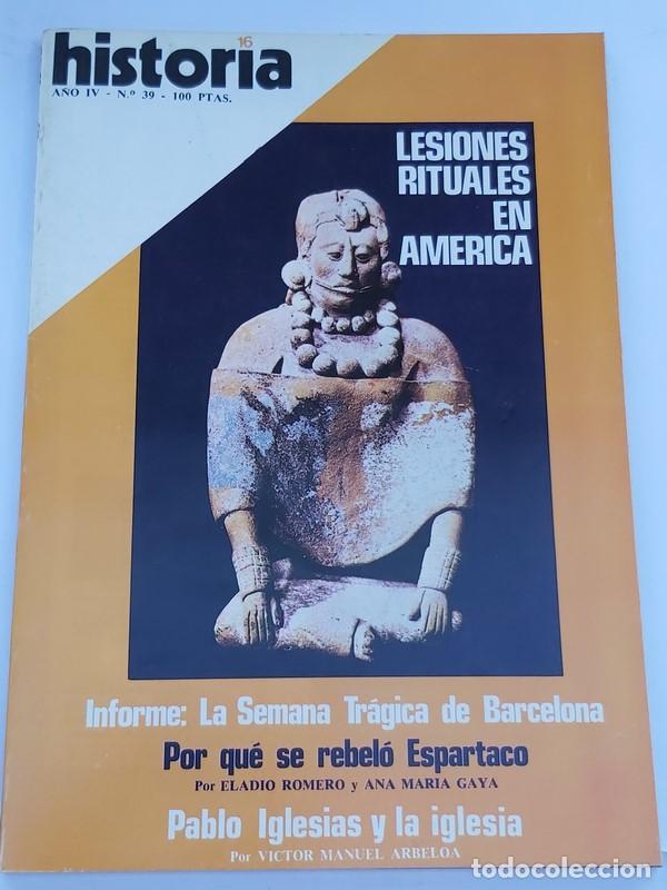Libros de segunda mano: Historia 16. Lesiones rituales en Am&eacute;rica - Foto 1
