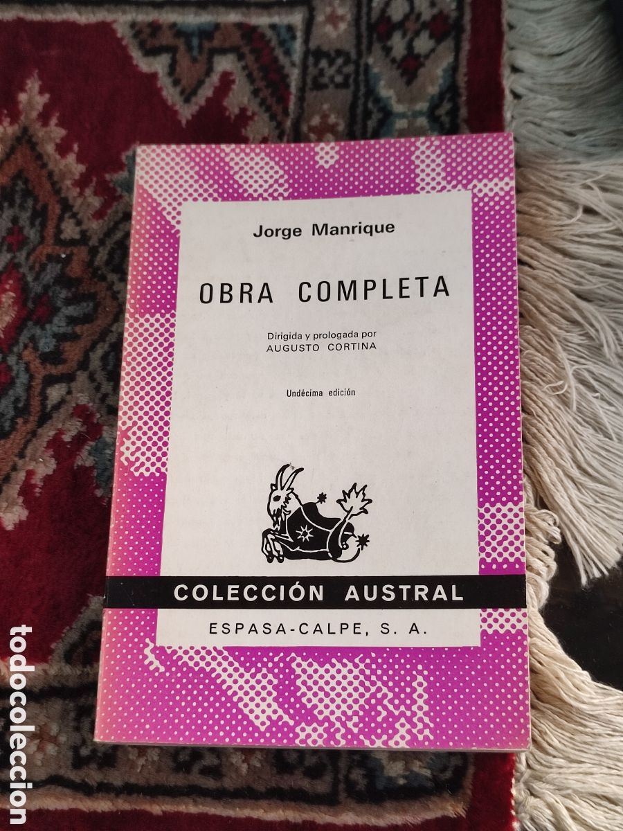 Libros de segunda mano: Jorge Manrique Obra completa Austral - Foto 1
