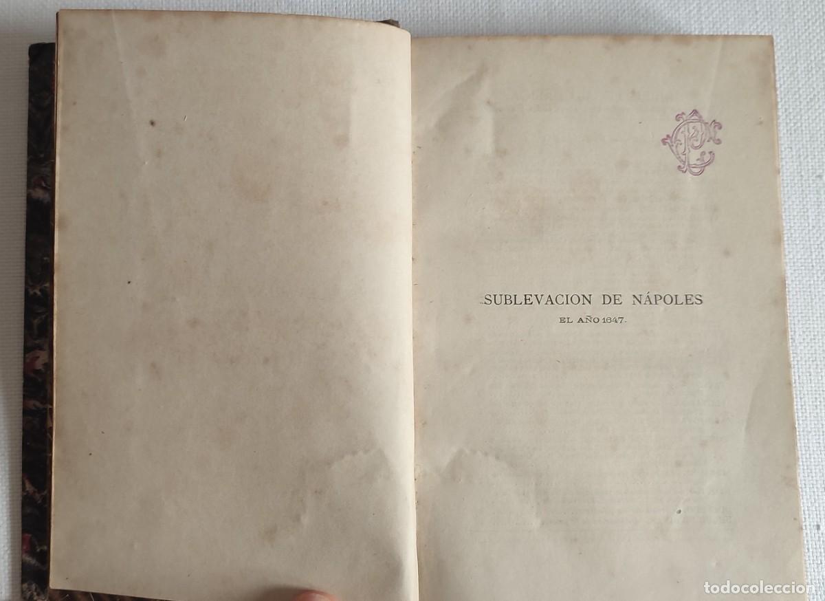 Libros de segunda mano: Sublevaci&oacute;n de Nap&oacute;les, &Aacute;ngel de Saavedra, Duque de Rivas - Foto 2
