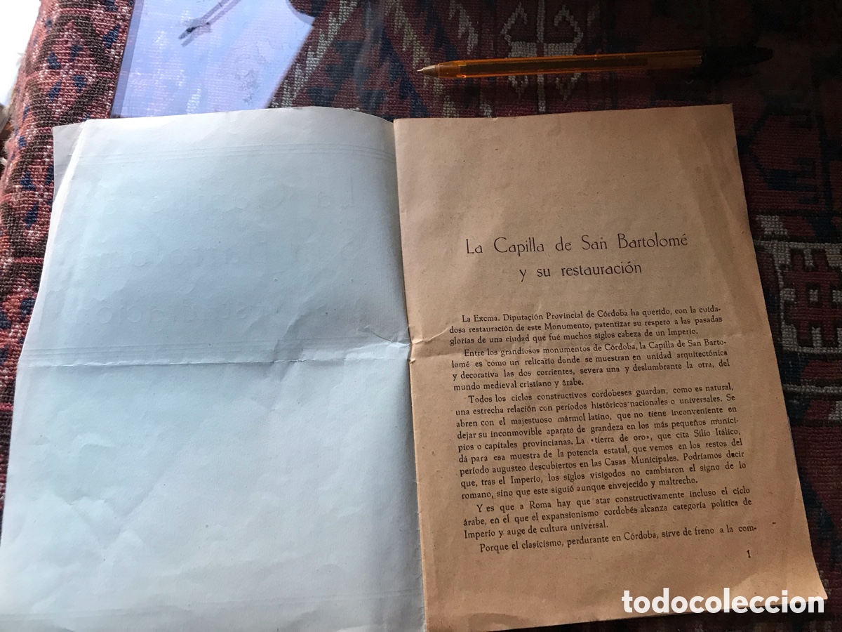 Libros de segunda mano: La capilla de San Bartolom&eacute; y su restauraci&oacute;n. Dif&iacute;cil - Foto 2