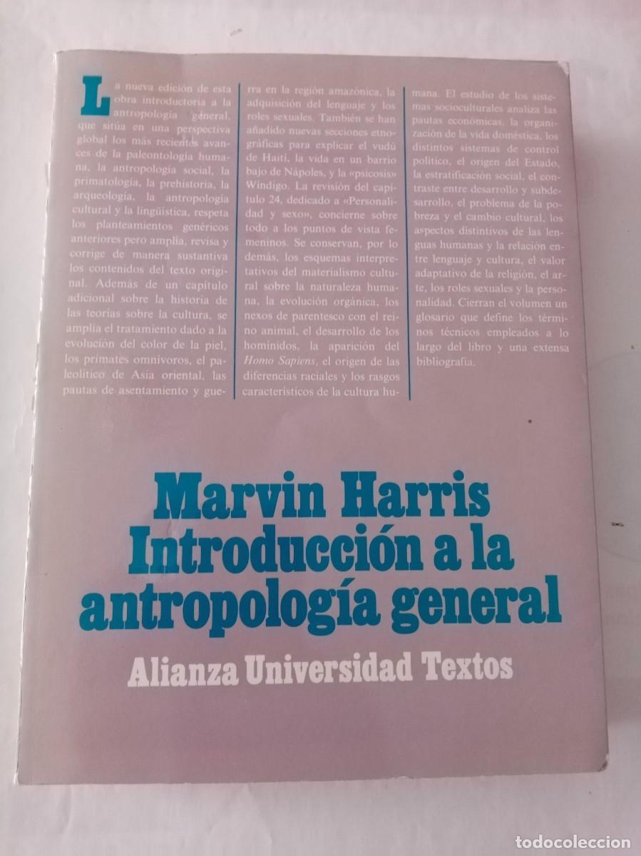 Libros de segunda mano: INTRODUCCION A LA ANTROPOLOG&Iacute;A GENERAL . Marvin Harris ( ALIANZA ) - Foto 1