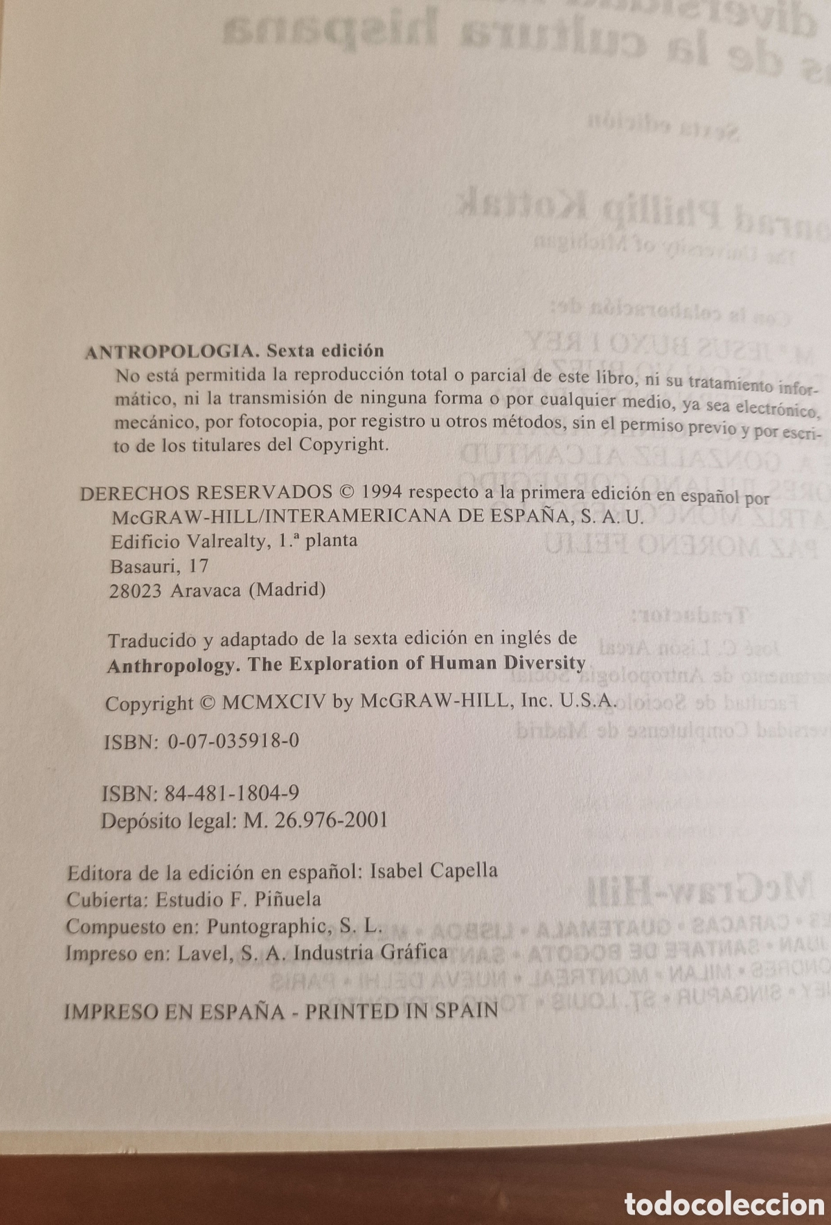 Libros de segunda mano: Antropolog&iacute;a, Conrad Phillip Kottak - Foto 5