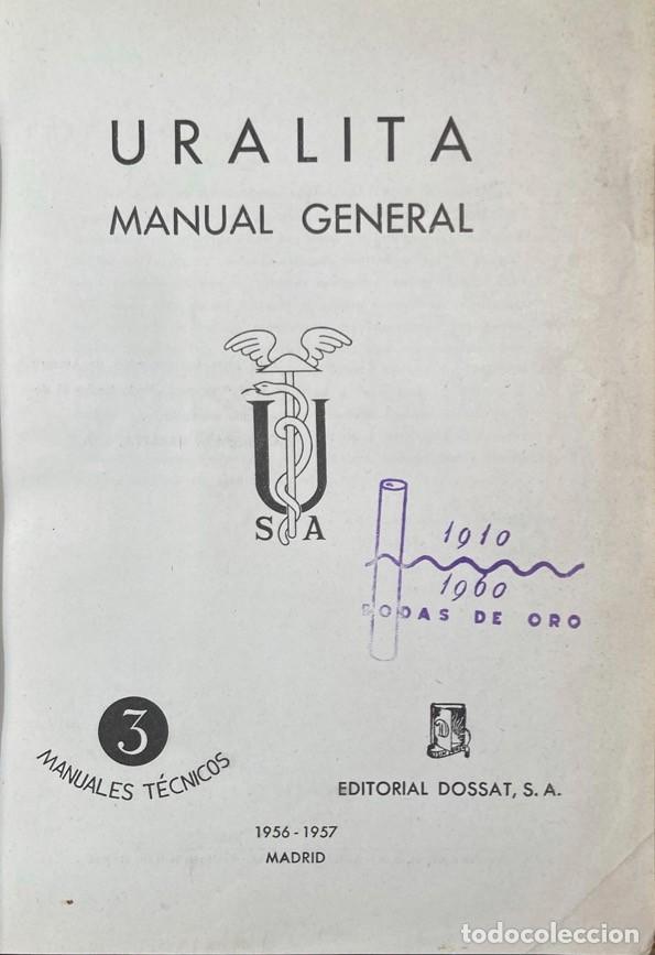 Libros de segunda mano: Uralita. Manual General - Foto 2