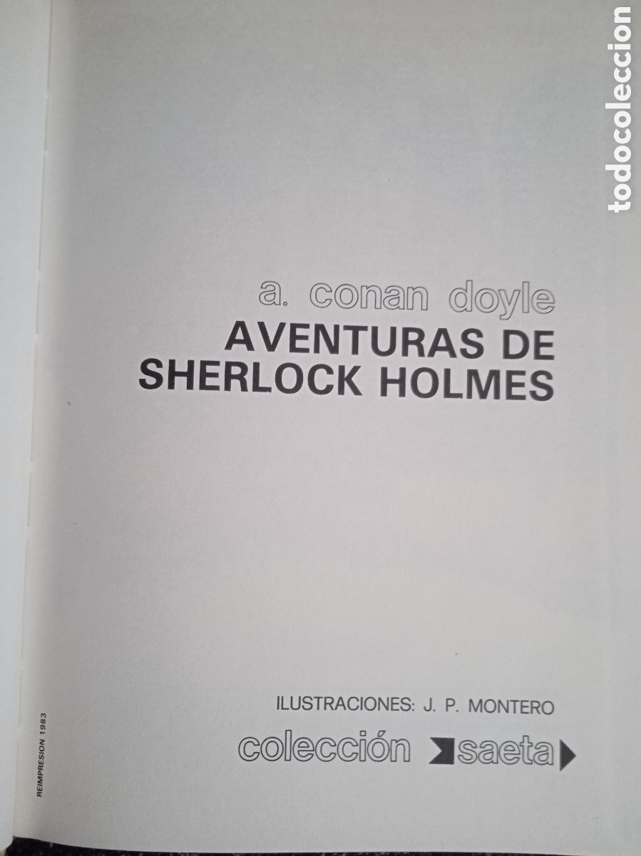 Libros de segunda mano: AVENTURAS DE SHERLOCK HOLMES / A. CONAN DOYLE -ED. SUSAETA - Foto 2