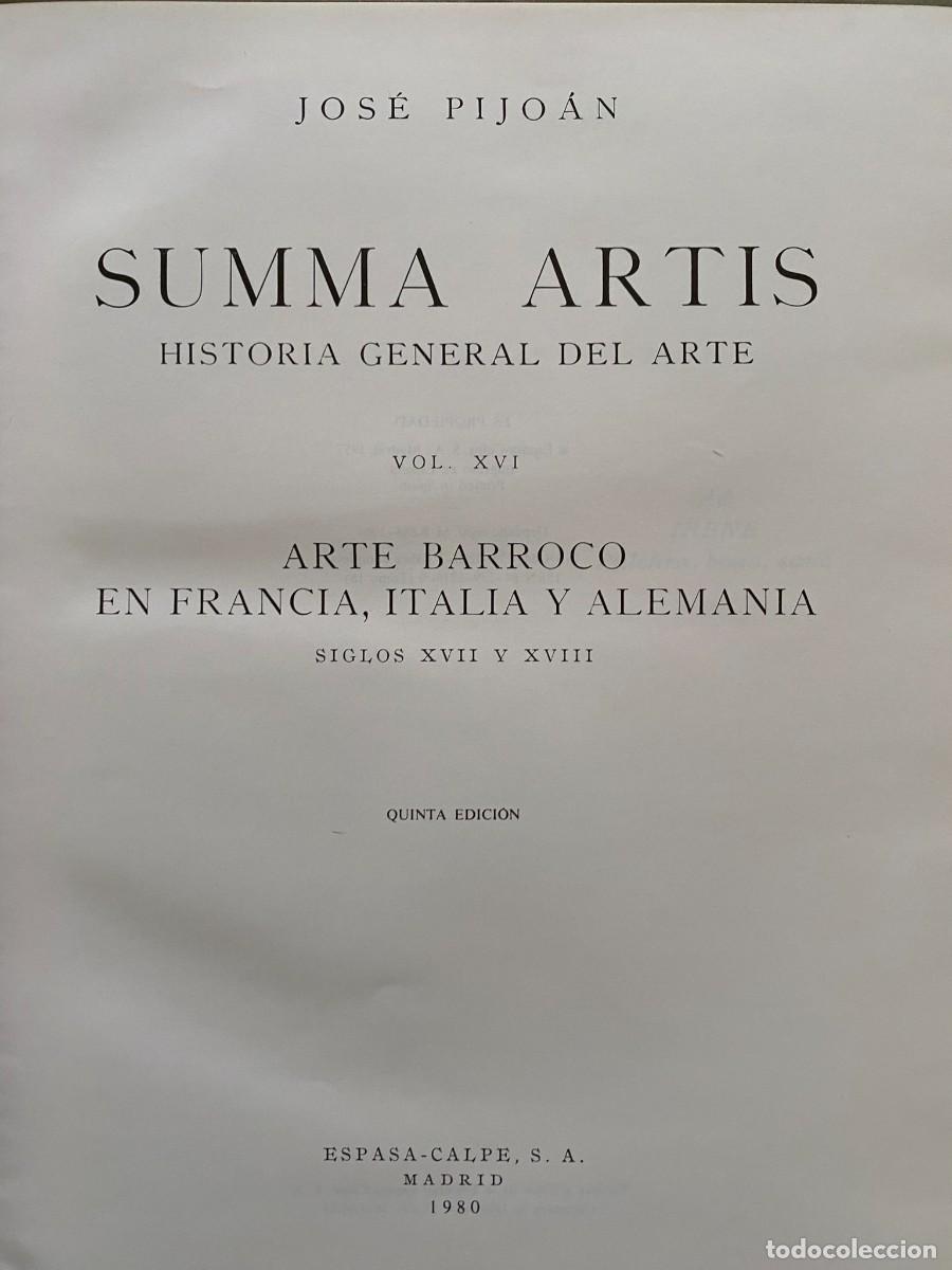 Libros de segunda mano: SUMMA ARTIS VOL XVI ARTE BARROCO - Foto 2