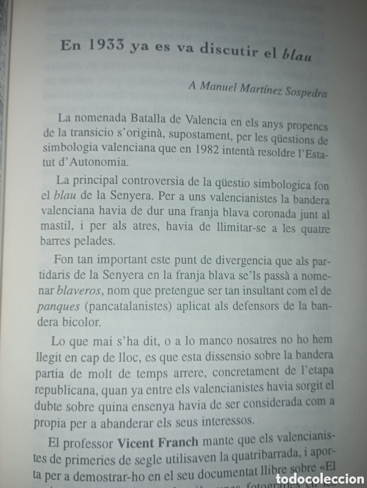Libros de segunda mano: Valencianisme en el temps (I) Carles Recio - Foto 2