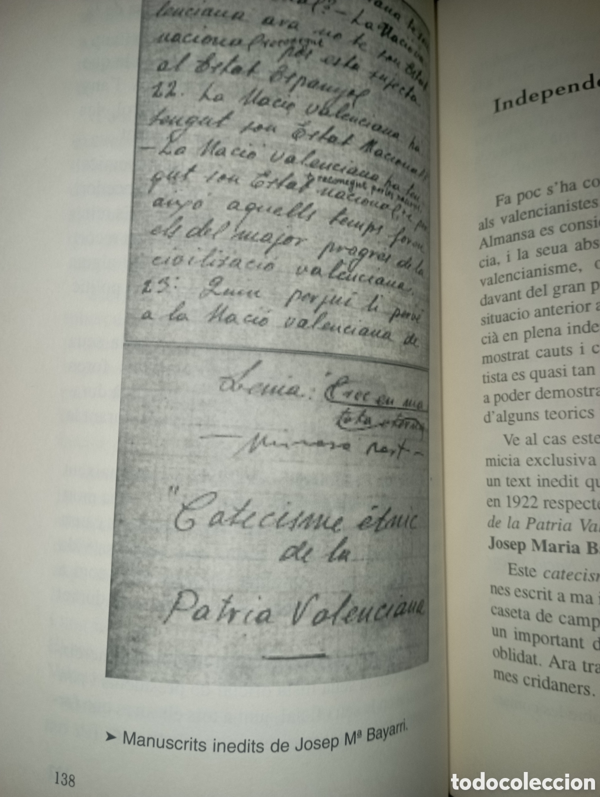 Libros de segunda mano: Valencianisme en el temps (I) Carles Recio - Foto 4