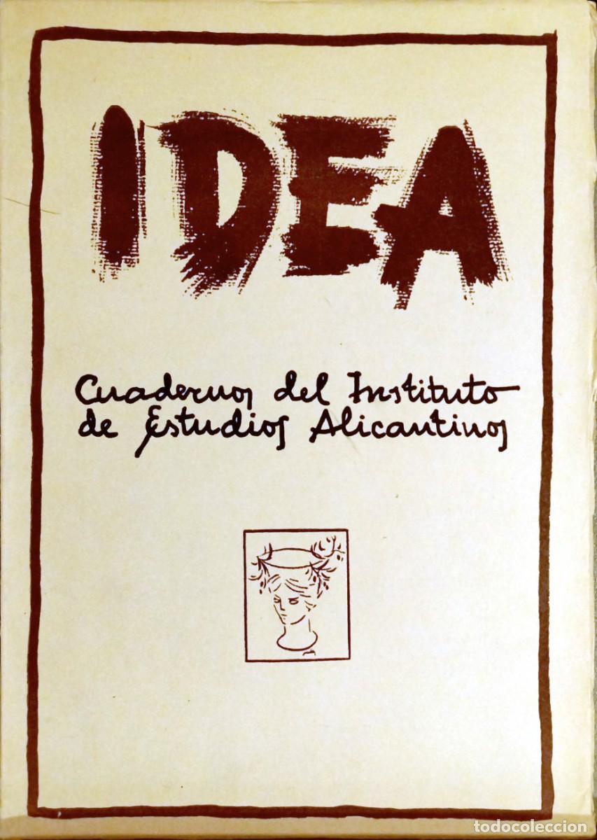 Libros de segunda mano: I.D.E.A. CUADERNOS DEL INSTITUTO DE ESTUDIOS ALICANTINOS. N&Uacute;MERO 1, 1954 - Foto 1