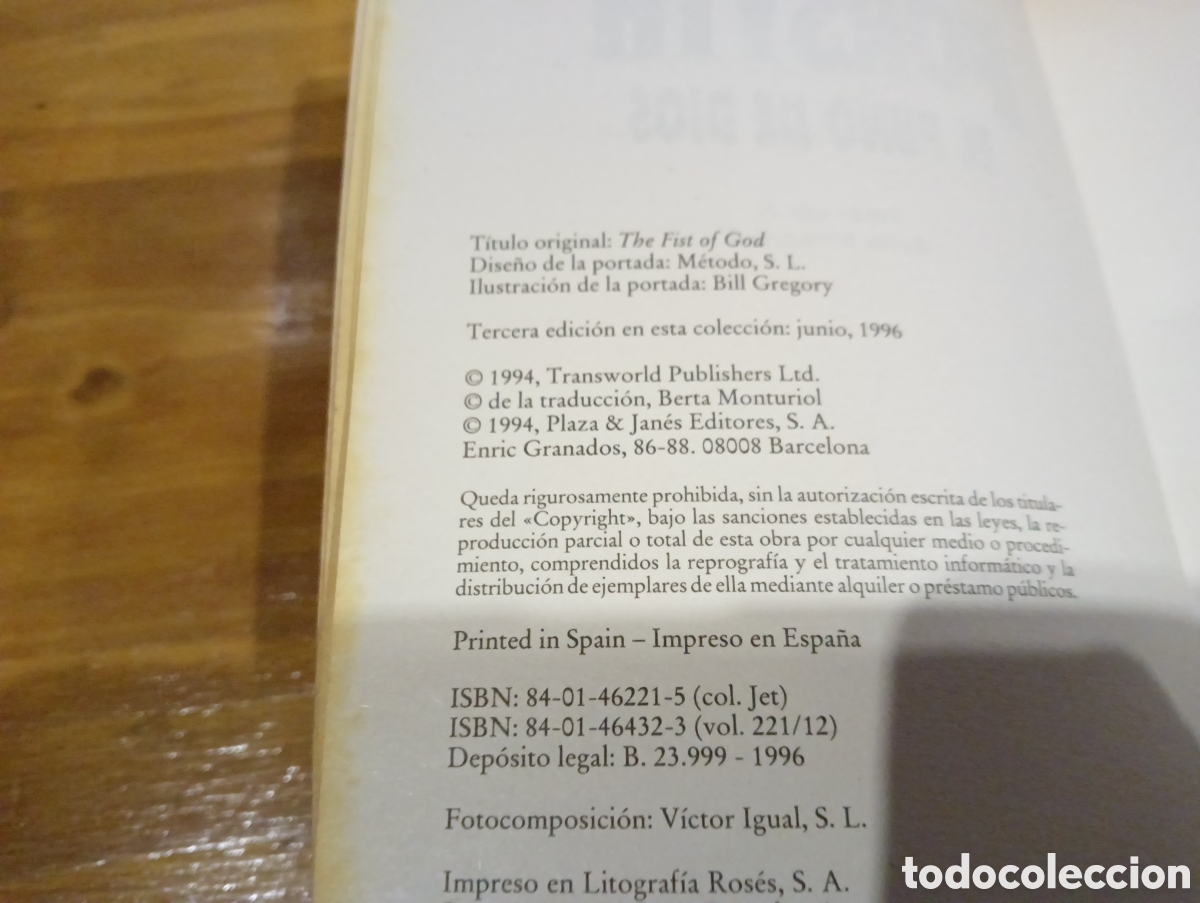 Libros de segunda mano: El pu&ntilde;o de Dios. Frederic forsyth - Foto 5